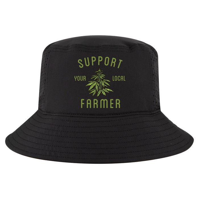 Support Your Local Farmer Funny Weed Marijuana Grower 420 Cool Comfort Performance Bucket Hat