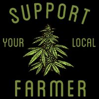Support Your Local Farmer Funny Weed Marijuana Grower 420 16 in Basic Backpack