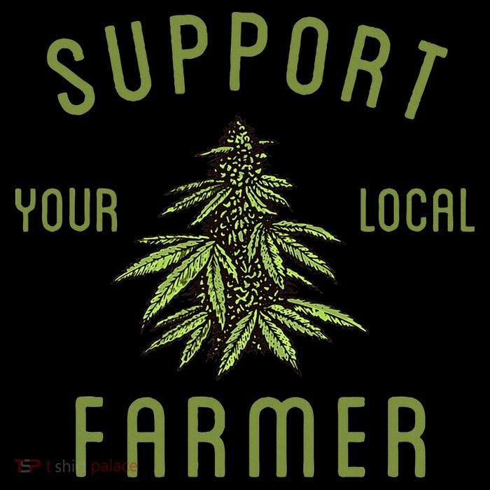 Support Your Local Farmer Funny Weed Marijuana Grower 420 16 in Basic Backpack