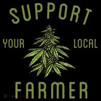 Support Your Local Farmer Funny Weed Marijuana Grower 420 Zip Tote Bag