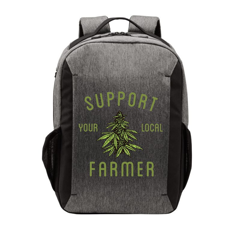 Support Your Local Farmer Funny Weed Marijuana Grower 420 Vector Backpack