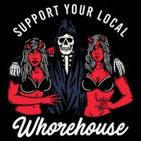 Support Your Local Whorehouse Funny Whorehouse Meme Tall T-Shirt