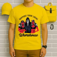 Support Your Local Whorehouse Funny Whorehouse Meme T-Shirt