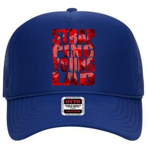 Strapping Young Lad High Crown Mesh Back Trucker Hat