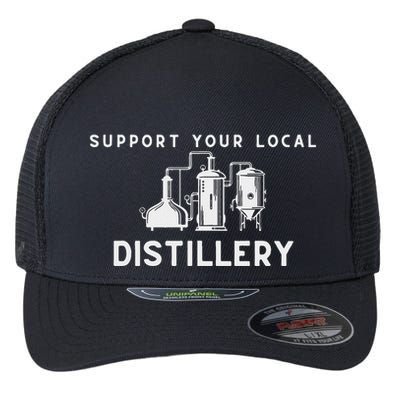 Support Your Local Distillery Beer Drinker Flexfit Unipanel Trucker Cap
