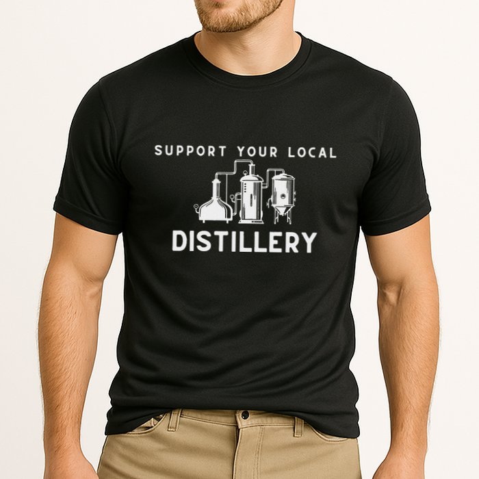 Support Your Local Distillery Beer Drinker Performance Shirt