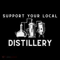 Support Your Local Distillery Beer Drinker Button