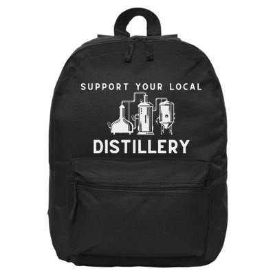 Support Your Local Distillery Beer Drinker 16 in Basic Backpack