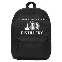 Support Your Local Distillery Beer Drinker 16 in Basic Backpack