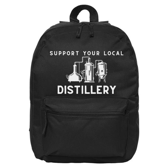 Support Your Local Distillery Beer Drinker 16 in Basic Backpack