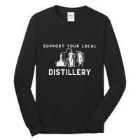 Support Your Local Distillery Beer Drinker Tall Long Sleeve T-Shirt