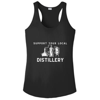 Support Your Local Distillery Beer Drinker Ladies PosiCharge Competitor Racerback Tank