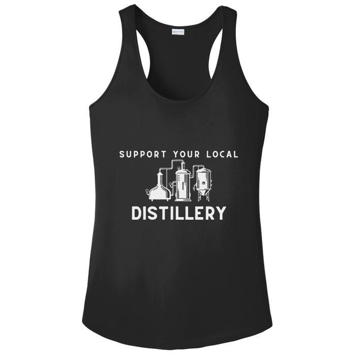 Support Your Local Distillery Beer Drinker Ladies PosiCharge Competitor Racerback Tank