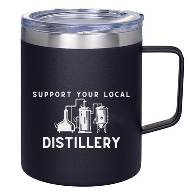 Support Your Local Distillery Beer Drinker 12oz Stainless Steel Coffee Mug