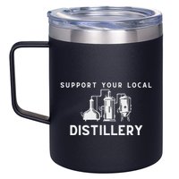 Support Your Local Distillery Beer Drinker 12oz Stainless Steel Coffee Mug