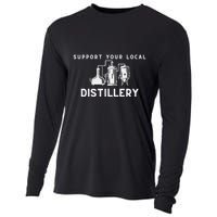 Support Your Local Distillery Beer Drinker Cooling Performance Long Sleeve Crew
