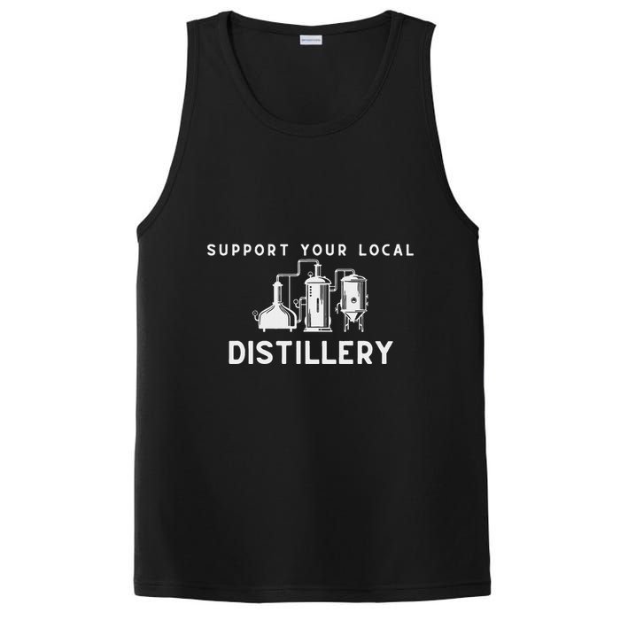 Support Your Local Distillery Beer Drinker PosiCharge Competitor Tank