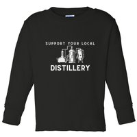 Support Your Local Distillery Beer Drinker Toddler Long Sleeve Shirt