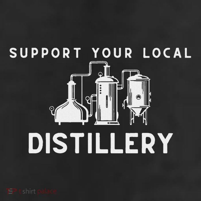 Support Your Local Distillery Beer Drinker Golf Towel