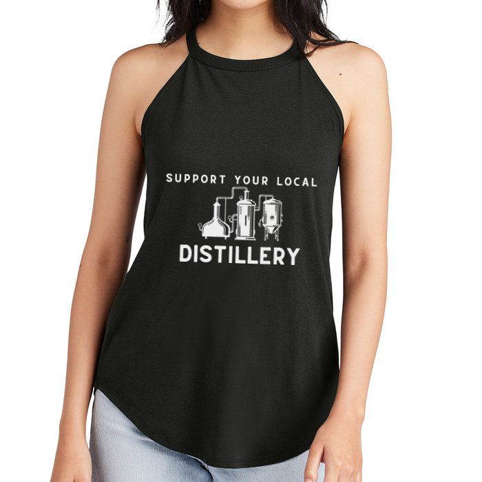 Support Your Local Distillery Beer Drinker Women's Perfect Tri Rocker Tank