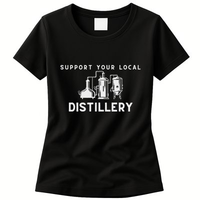 Support Your Local Distillery Beer Drinker Womens T-Shirt
