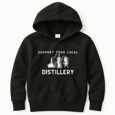 Support Your Local Distillery Beer Drinker Kids Hoodie