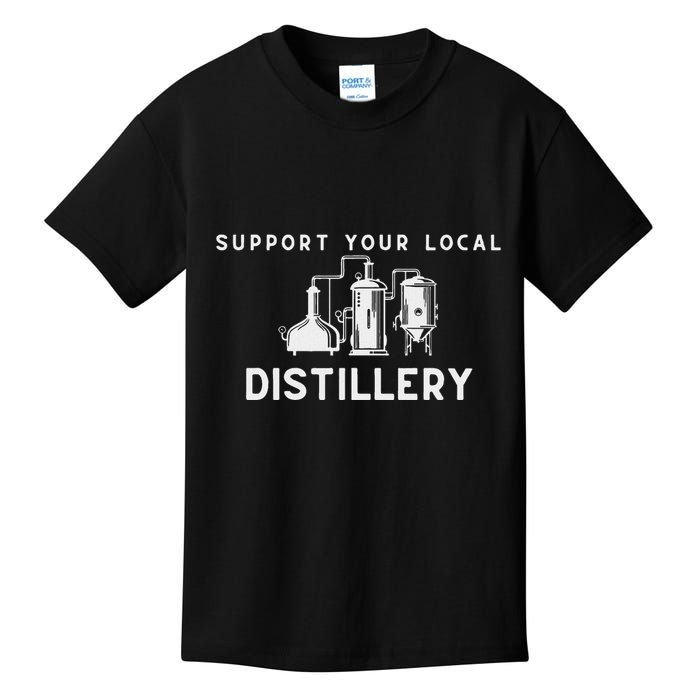 Support Your Local Distillery Beer Drinker Kids T-Shirt