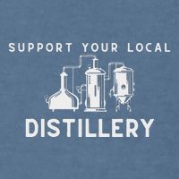 Support Your Local Distillery Beer Drinker Garment-Dyed Sweatshirt