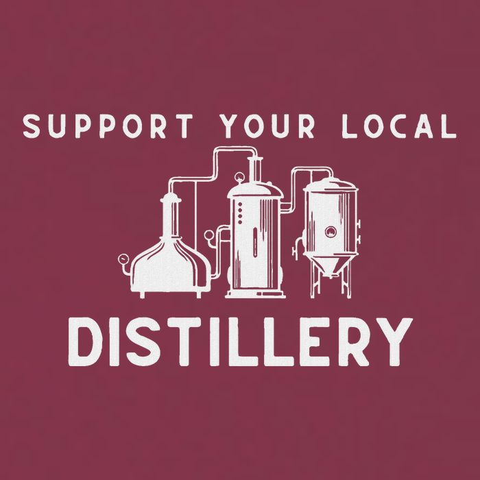 Support Your Local Distillery Beer Drinker 16oz Travel Tumbler