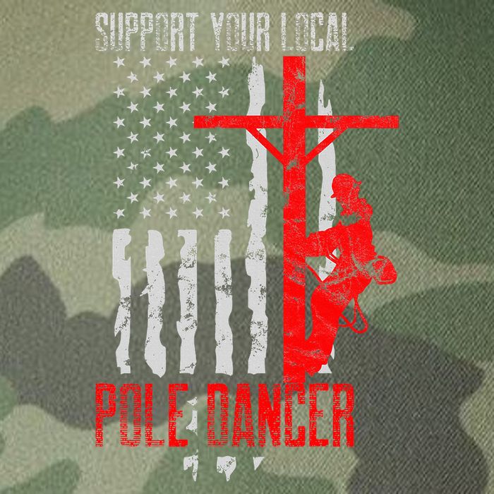 Support Your Local Pole Dancer Electric Lineman Legacy Tie Dye Trucker Hat