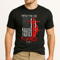 Support Your Local Pole Dancer Electric Lineman Performance Shirt