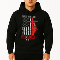 Support Your Local Pole Dancer Electric Lineman Hoodie