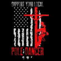 Support Your Local Pole Dancer Electric Lineman 16 in Basic Backpack