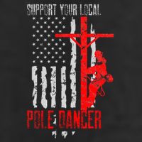 Support Your Local Pole Dancer Electric Lineman 25L Jumbo Tote