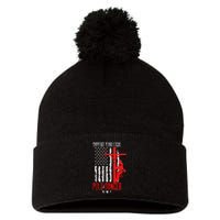 Support Your Local Pole Dancer Electric Lineman Pom Pom 12in Knit Beanie