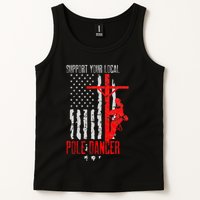 Support Your Local Pole Dancer Electric Lineman Tank Top