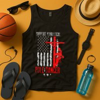 Support Your Local Pole Dancer Electric Lineman Tank Top