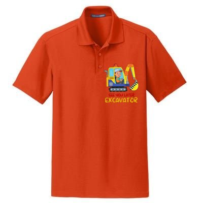 See You Later Excavator Dry Zone Grid Polo