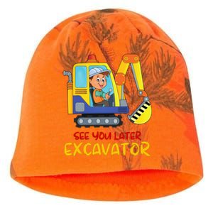 See You Later Excavator Kati - Camo Knit Beanie