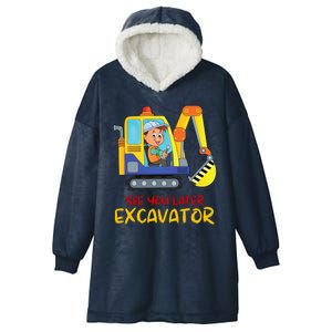 See You Later Excavator Hooded Wearable Blanket