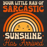 Sarcastic Your Little Ray Of Sarcastic Sunshine Has Arrived Gift Adult Drive Performance Visor