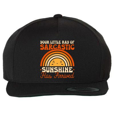 Sarcastic Your Little Ray Of Sarcastic Sunshine Has Arrived Gift Wool Snapback Cap