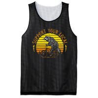 Support Your Local Raccoon Bicycle Mesh Reversible Basketball Jersey Tank