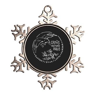 Support Your Local Murder Crows Before Bros Metallic Star Ornament