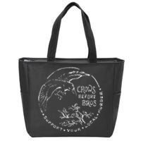 Support Your Local Murder Crows Before Bros Zip Tote Bag