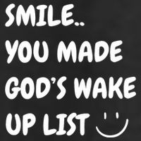 Smile You Made GodS Wake Up List Christian Garment-Dyed Fleece Hoodie