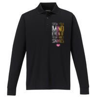 Speak Your Mind Even If Your Voice Shakes Rbg Performance Long Sleeve Polo