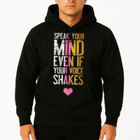 Speak Your Mind Even If Your Voice Shakes Rbg Hoodie