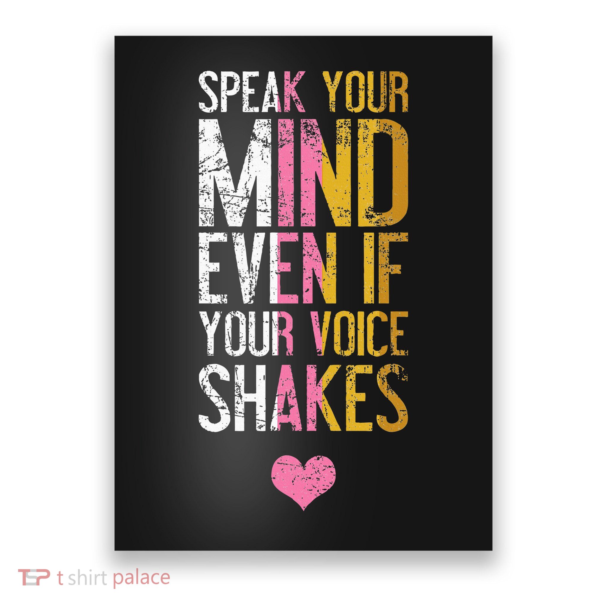 Speak Your Mind Even If Your Voice Shakes Rbg Poster