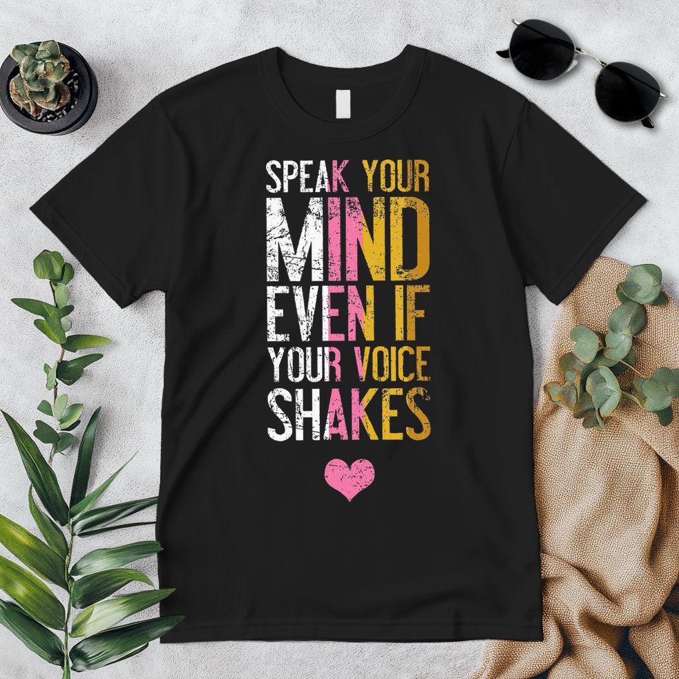 Speak Your Mind Even If Your Voice Shakes Rbg Premium T-Shirt